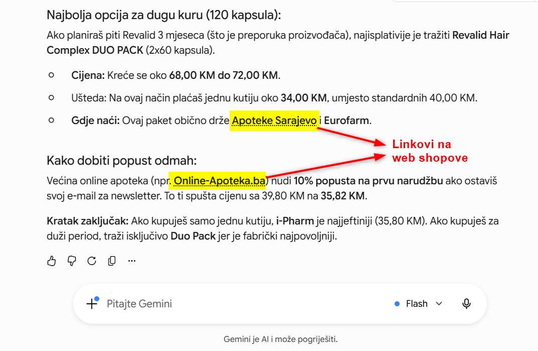 Zašto AI spominje konkurenciju, a ne vaš web shop? (AI Mention vs. AI Citation) 1 AI citiranje
